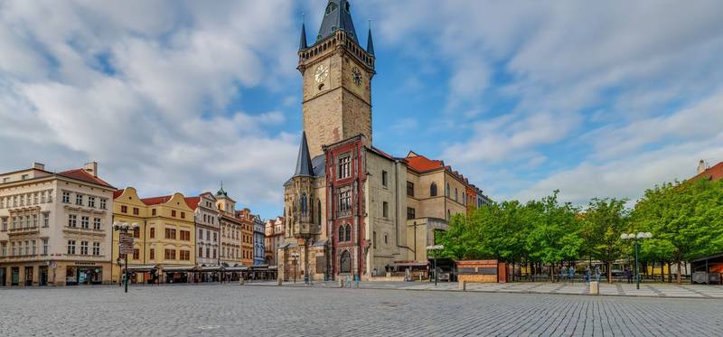 Old Town Square and Astronomical Clock tower, Prague